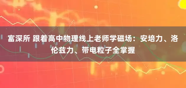 富深所 跟着高中物理线上老师学磁场：安培力、洛伦兹力、带电粒子全掌握